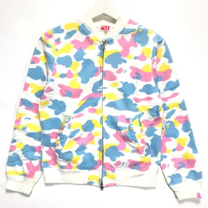 [SHORT] Women's! A Bathing Ape Bape Cotton Candy Sweat Stadium Jacket