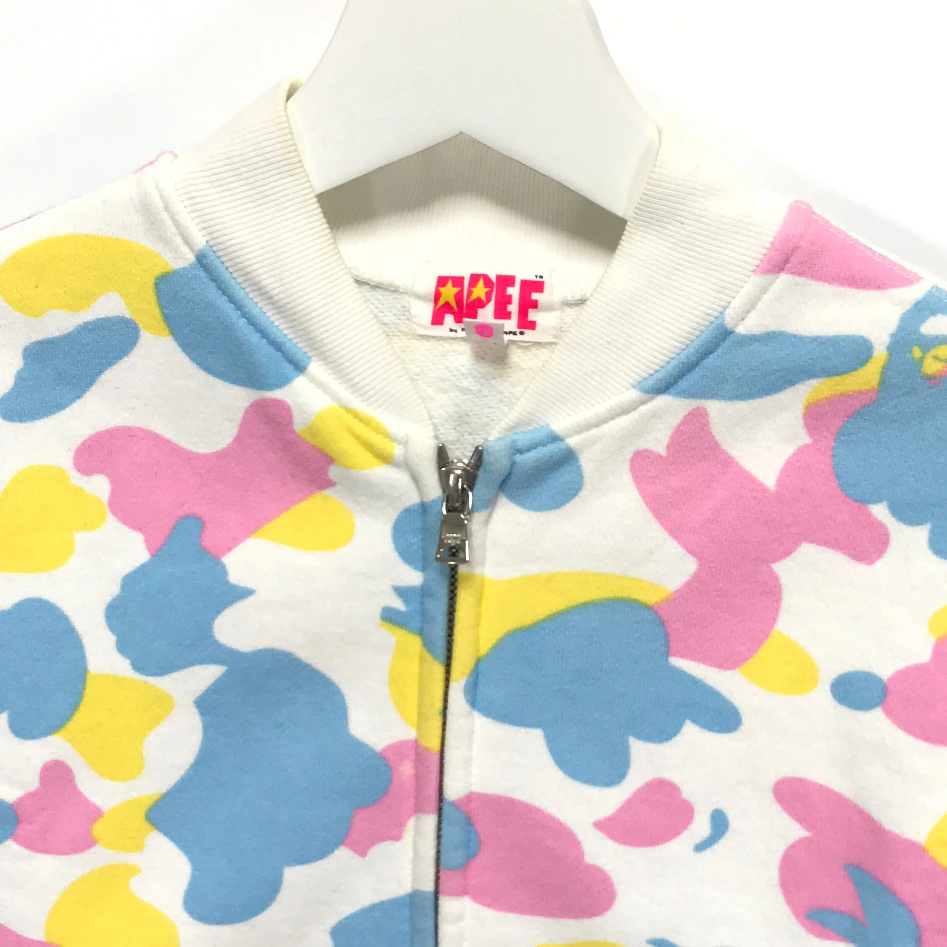 [SHORT] Women's! A Bathing Ape Bape Cotton Candy Sweat Stadium Jacket