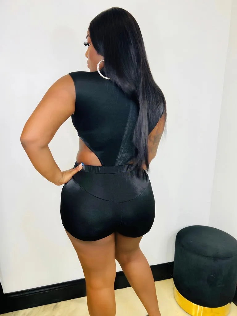 Show Romper - Black