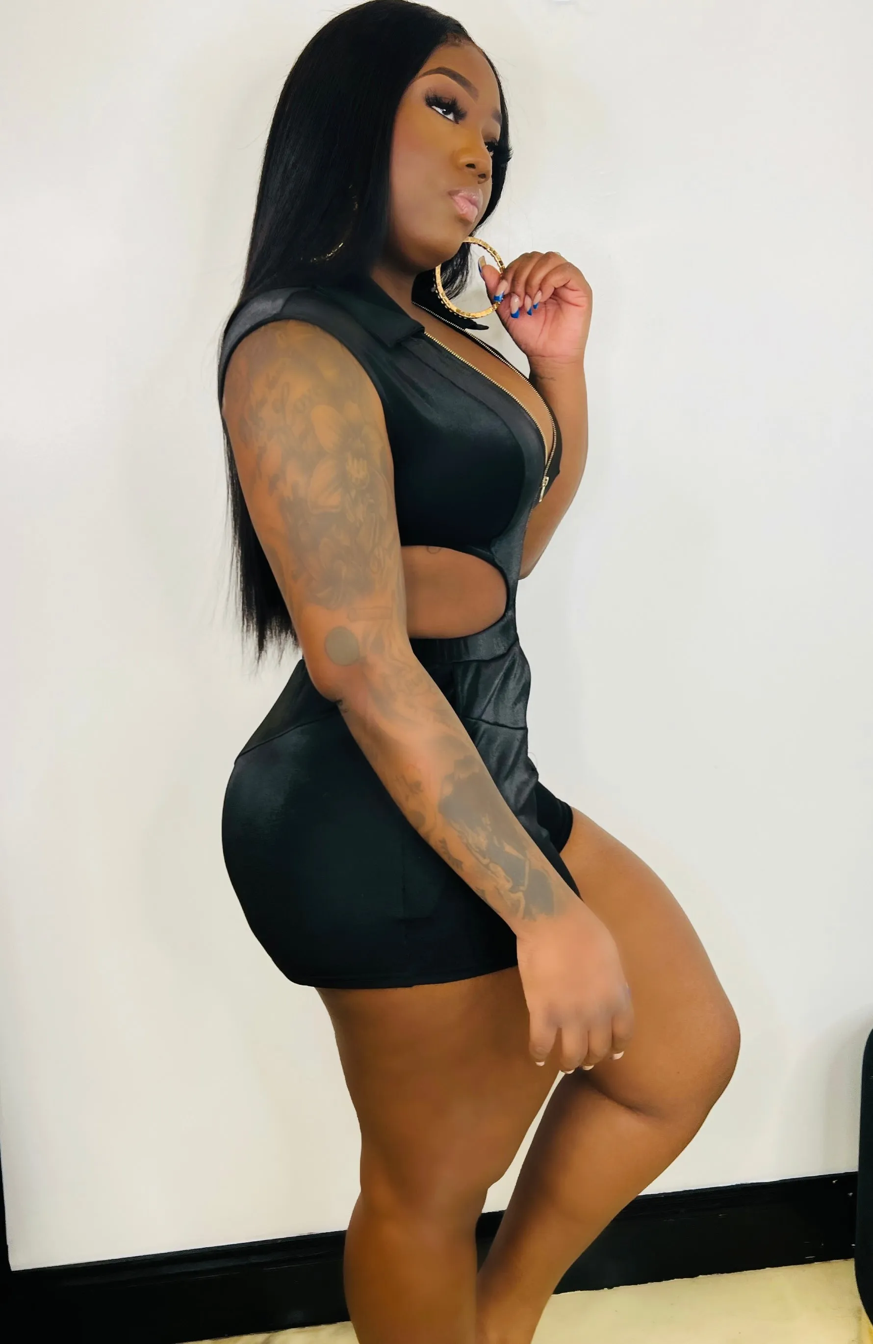 Show Romper - Black