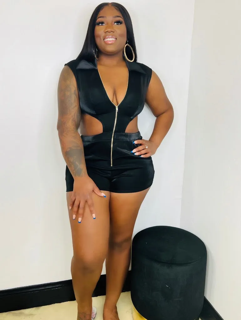 Show Romper - Black