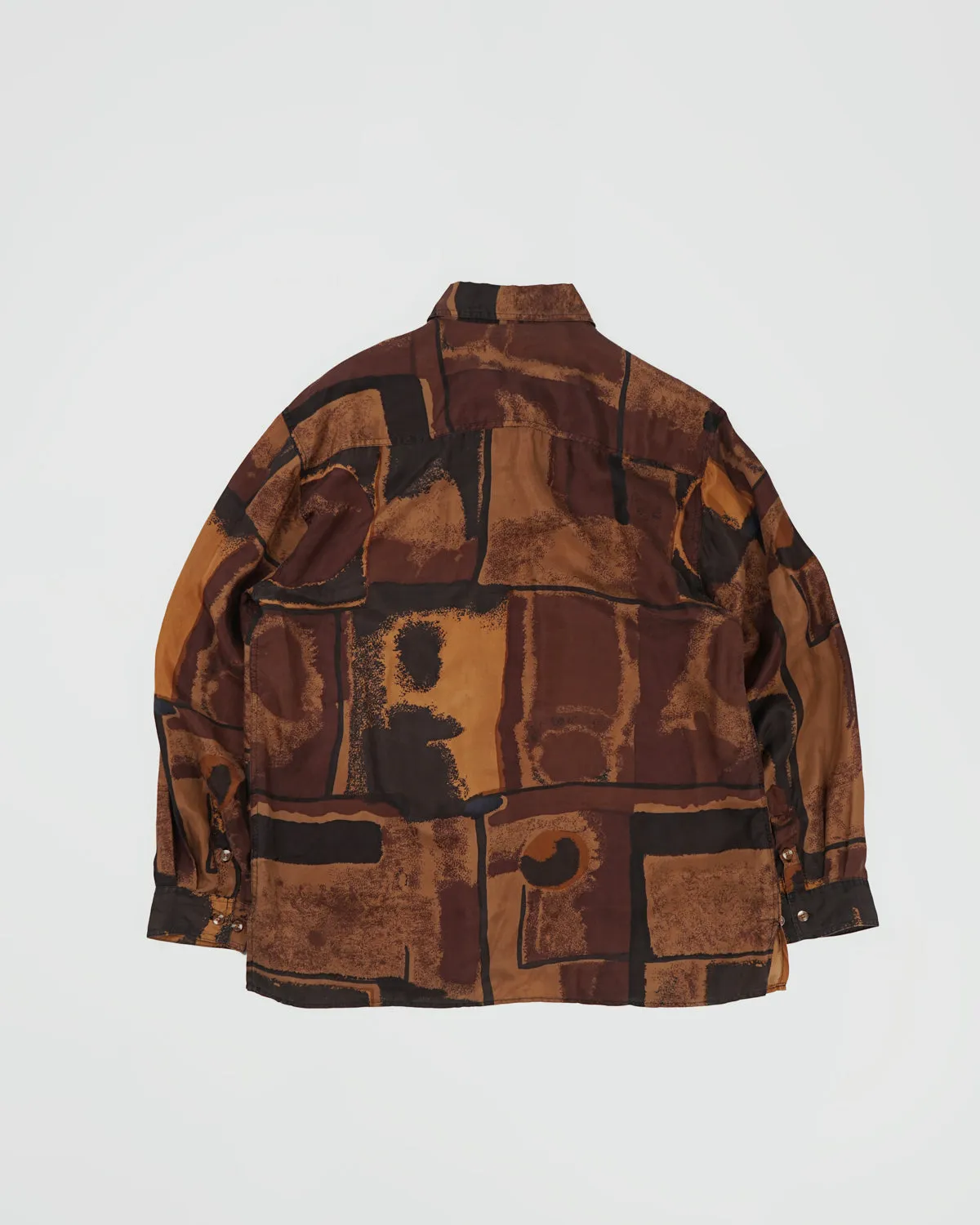 Silk Shirts Long Sleeve Patterned / C