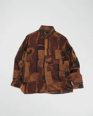 Silk Shirts Long Sleeve Patterned / C