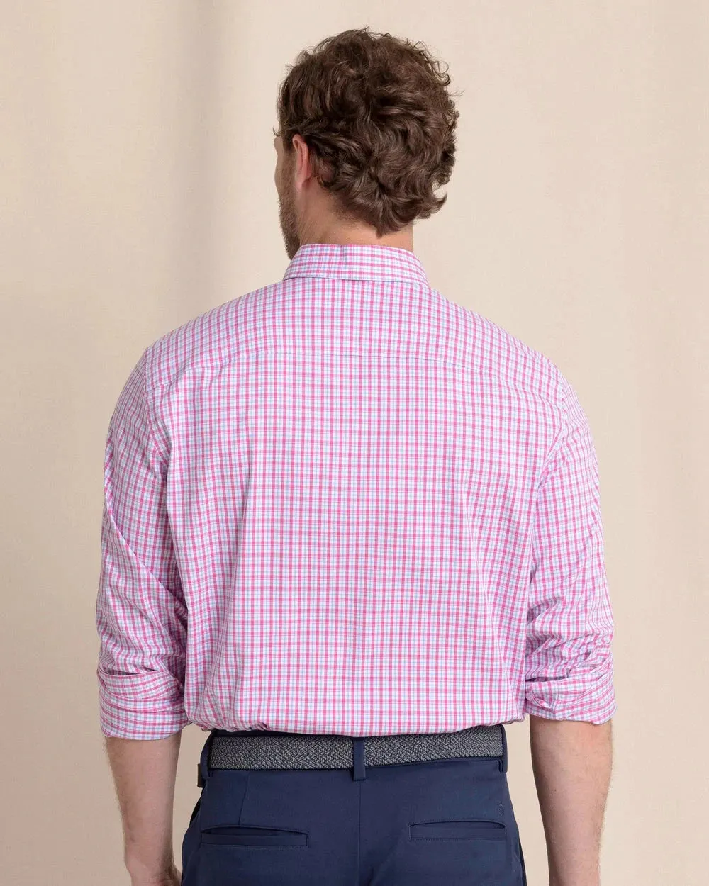 Southern Tide Charleston Broad Creek Plaid Long Sleeve Sport Shirt