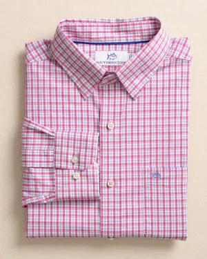 Southern Tide Charleston Broad Creek Plaid Long Sleeve Sport Shirt