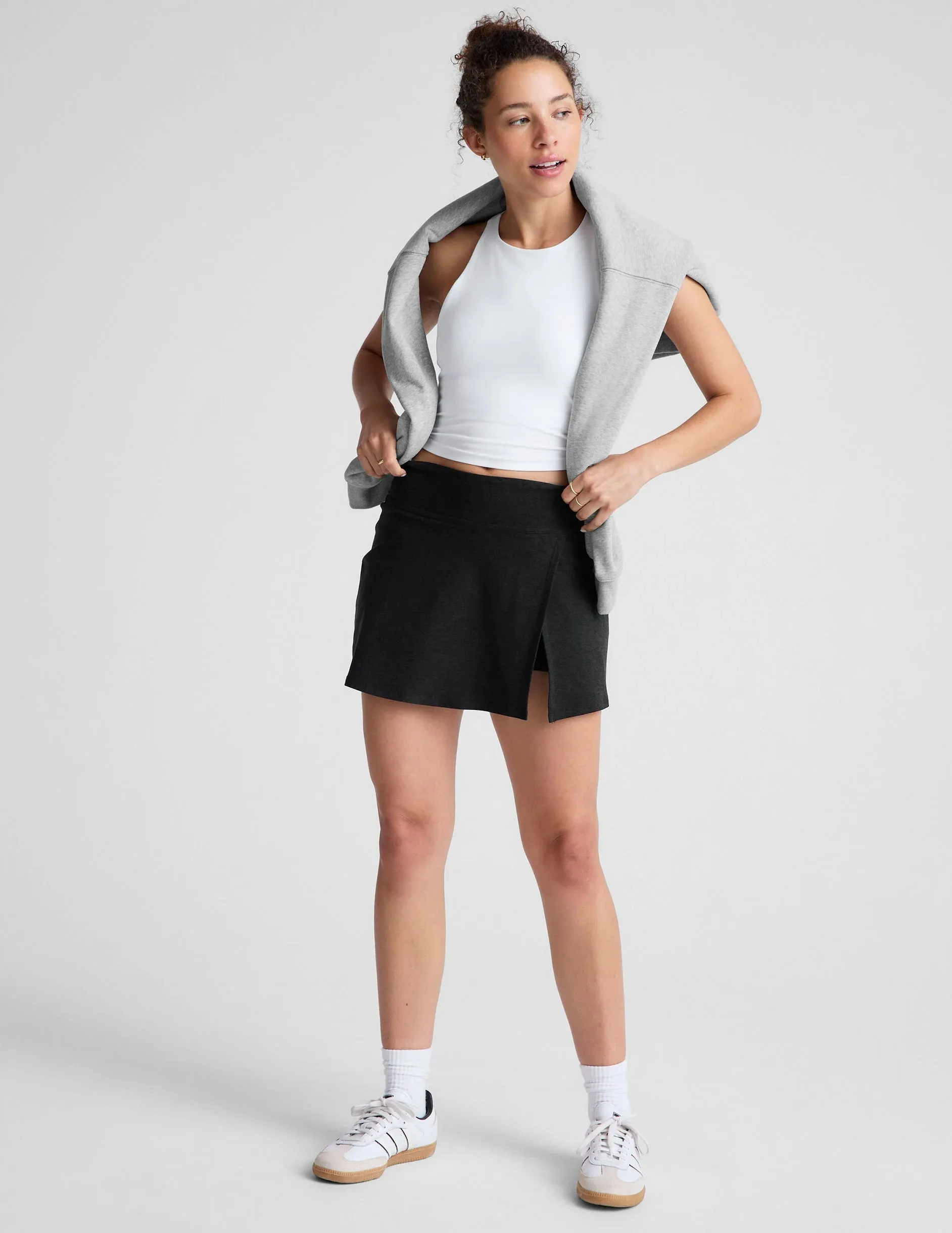 Spacedye Points Crossover Skirt by Beyond Yoga | Darkest Night