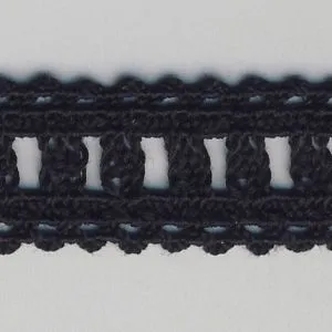 Stretch Torchon Lace #50 Black