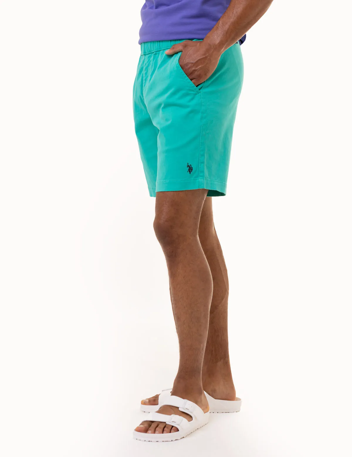 STRETCH TWILL JOGGER SHORTS