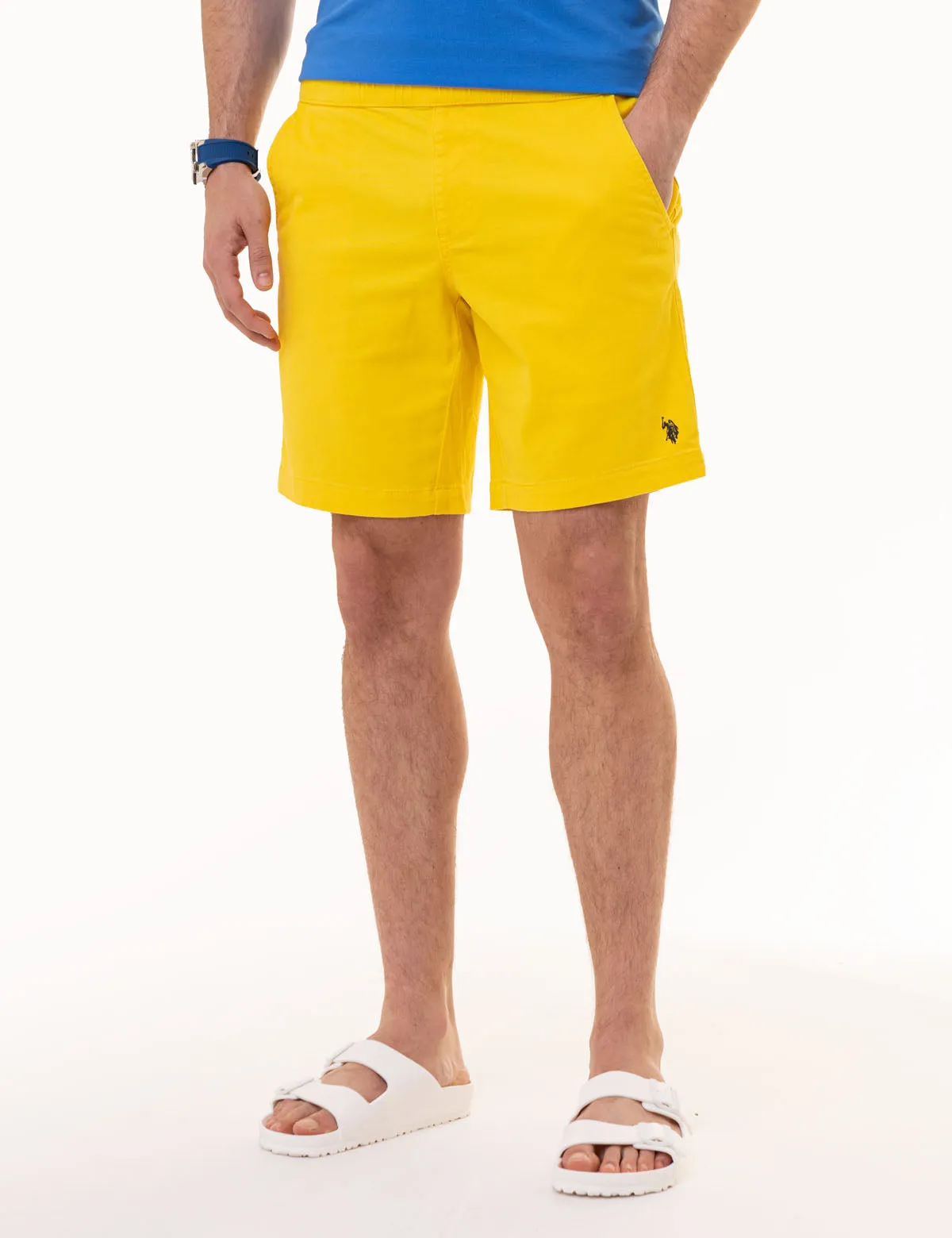 STRETCH TWILL JOGGER SHORTS