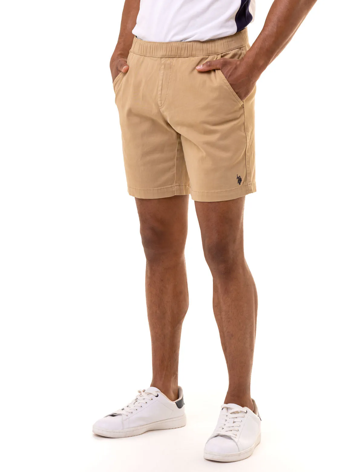 STRETCH TWILL JOGGER SHORTS