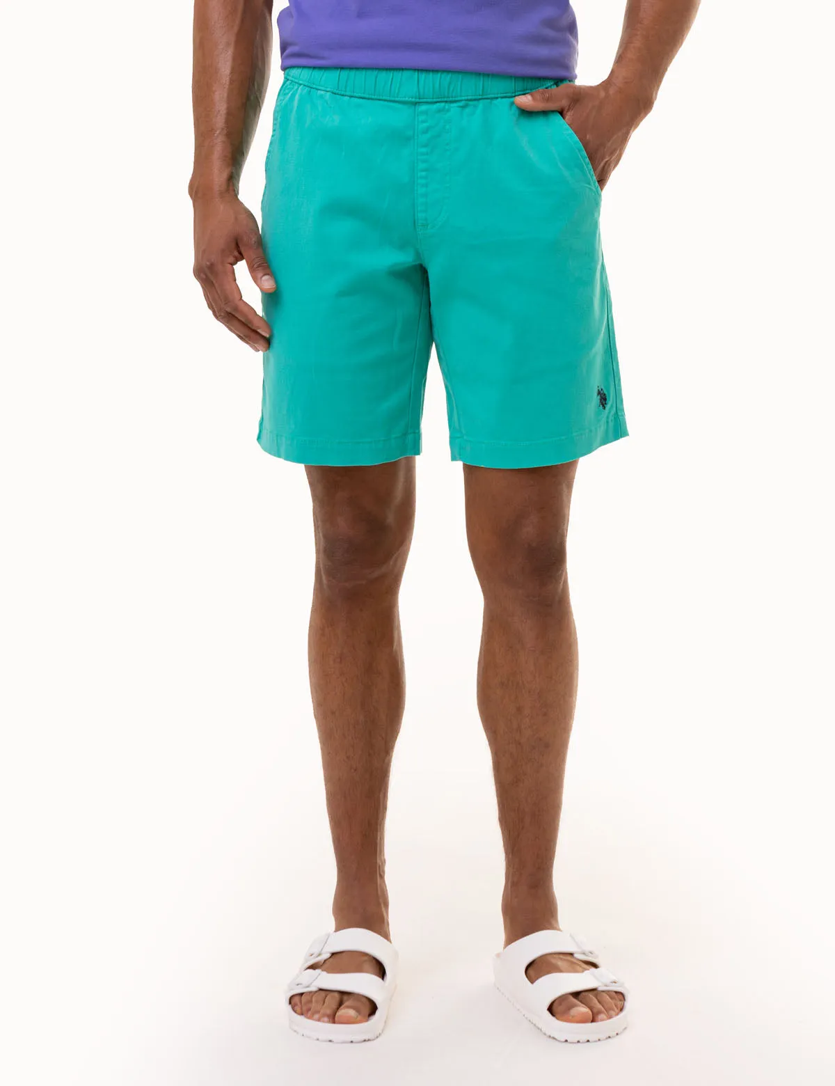 STRETCH TWILL JOGGER SHORTS