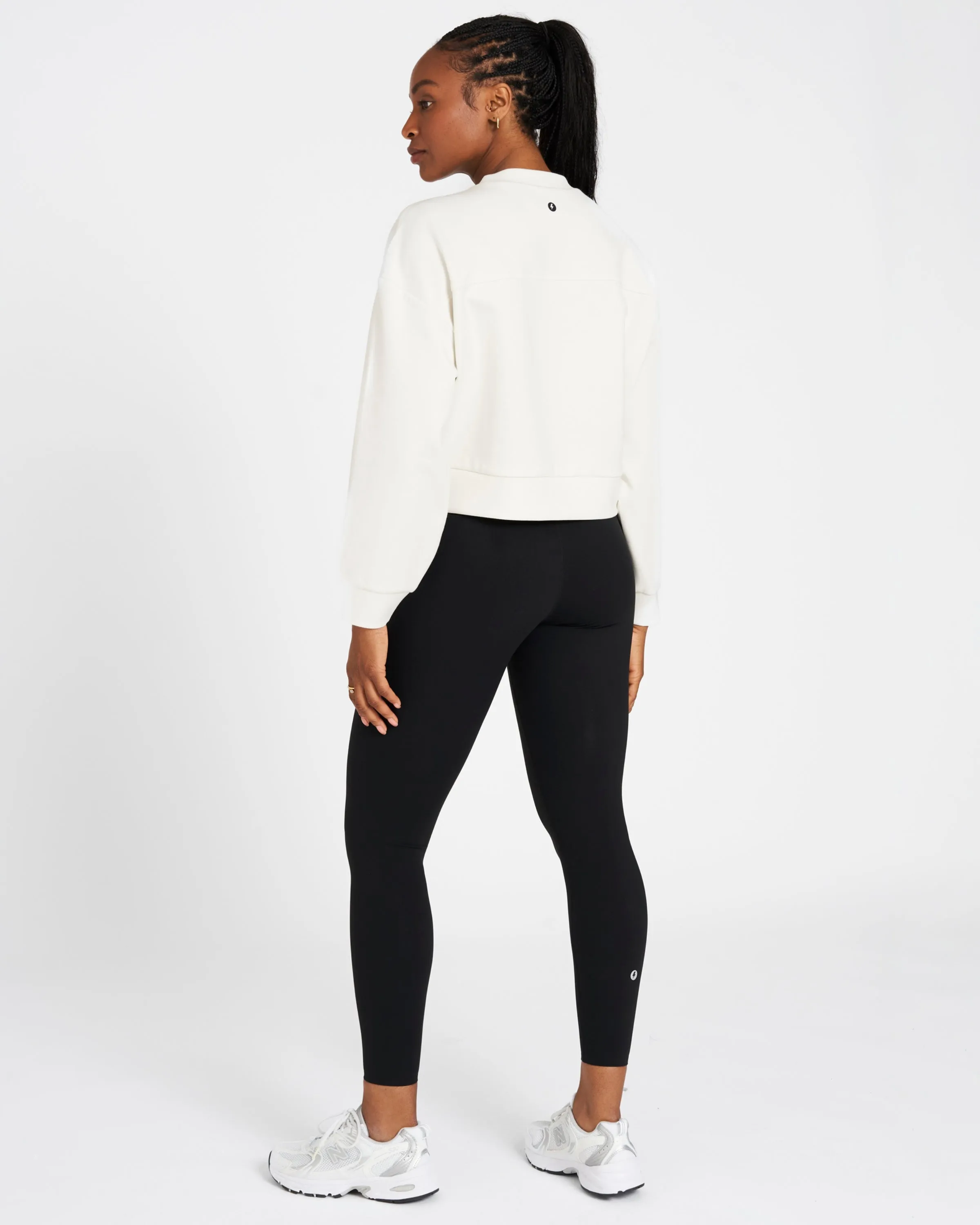 Studio Cropped Sweatshirt Marshmallow
