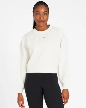 Studio Cropped Sweatshirt Marshmallow
