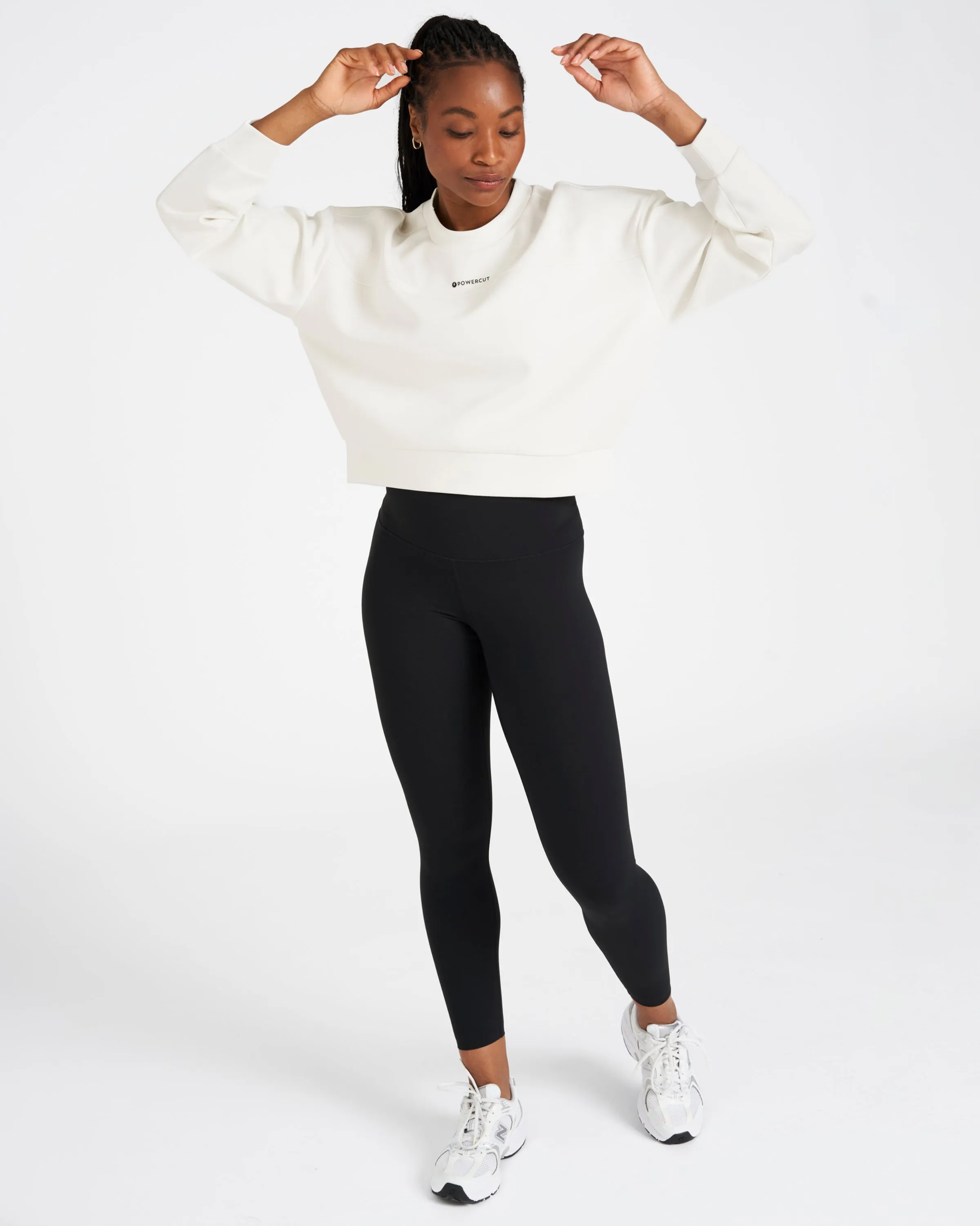 Studio Cropped Sweatshirt Marshmallow