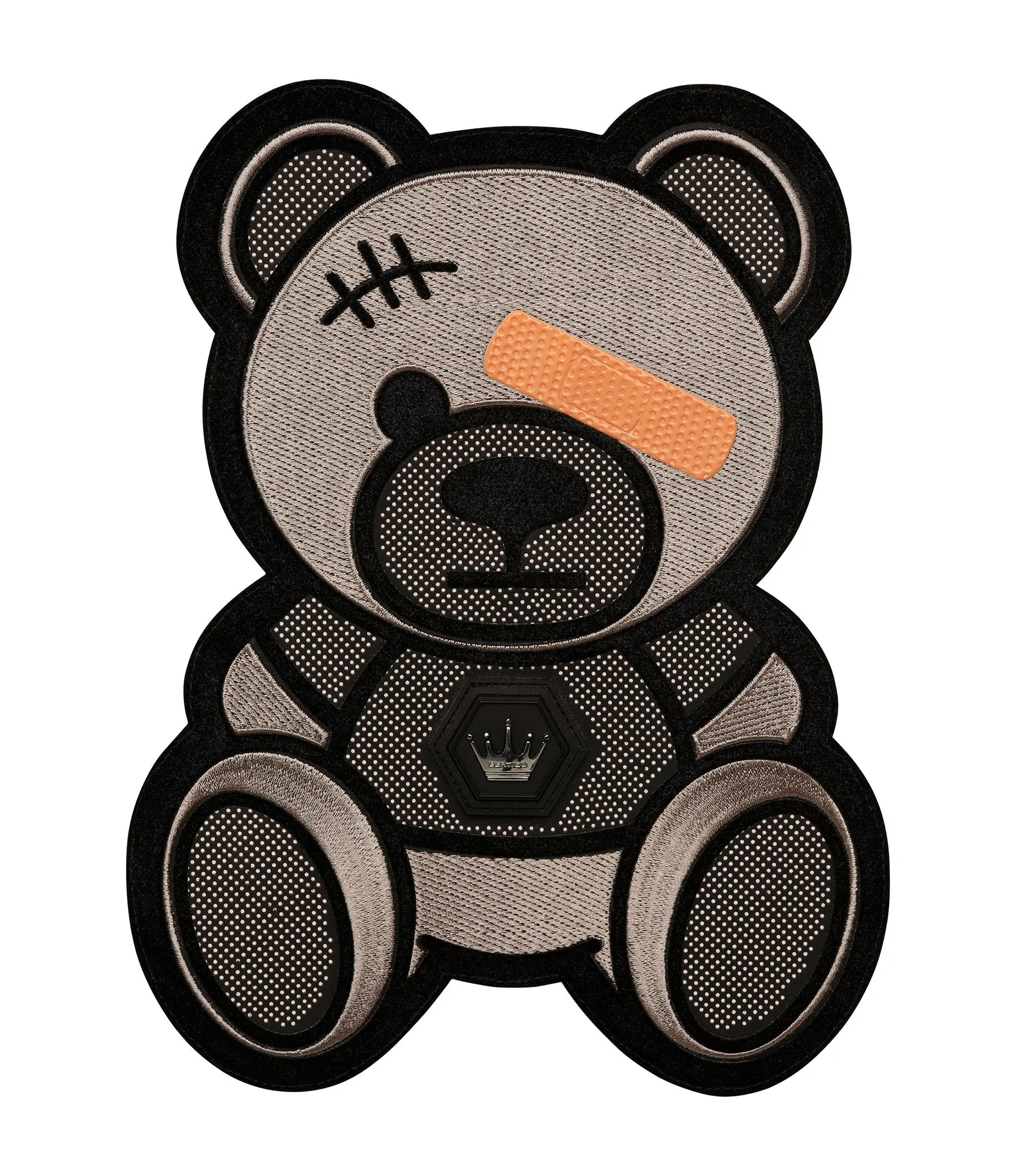 TEDDY EYE PATCHED WHITE HOODIE