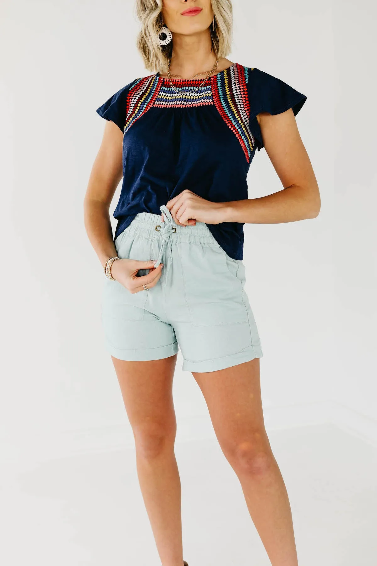 The Misty Tie Front Shorts