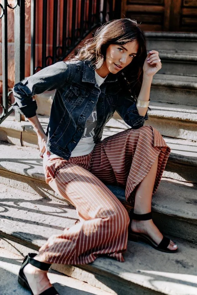 To The Bone Black Denim Jacket
