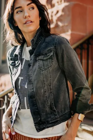 To The Bone Black Denim Jacket