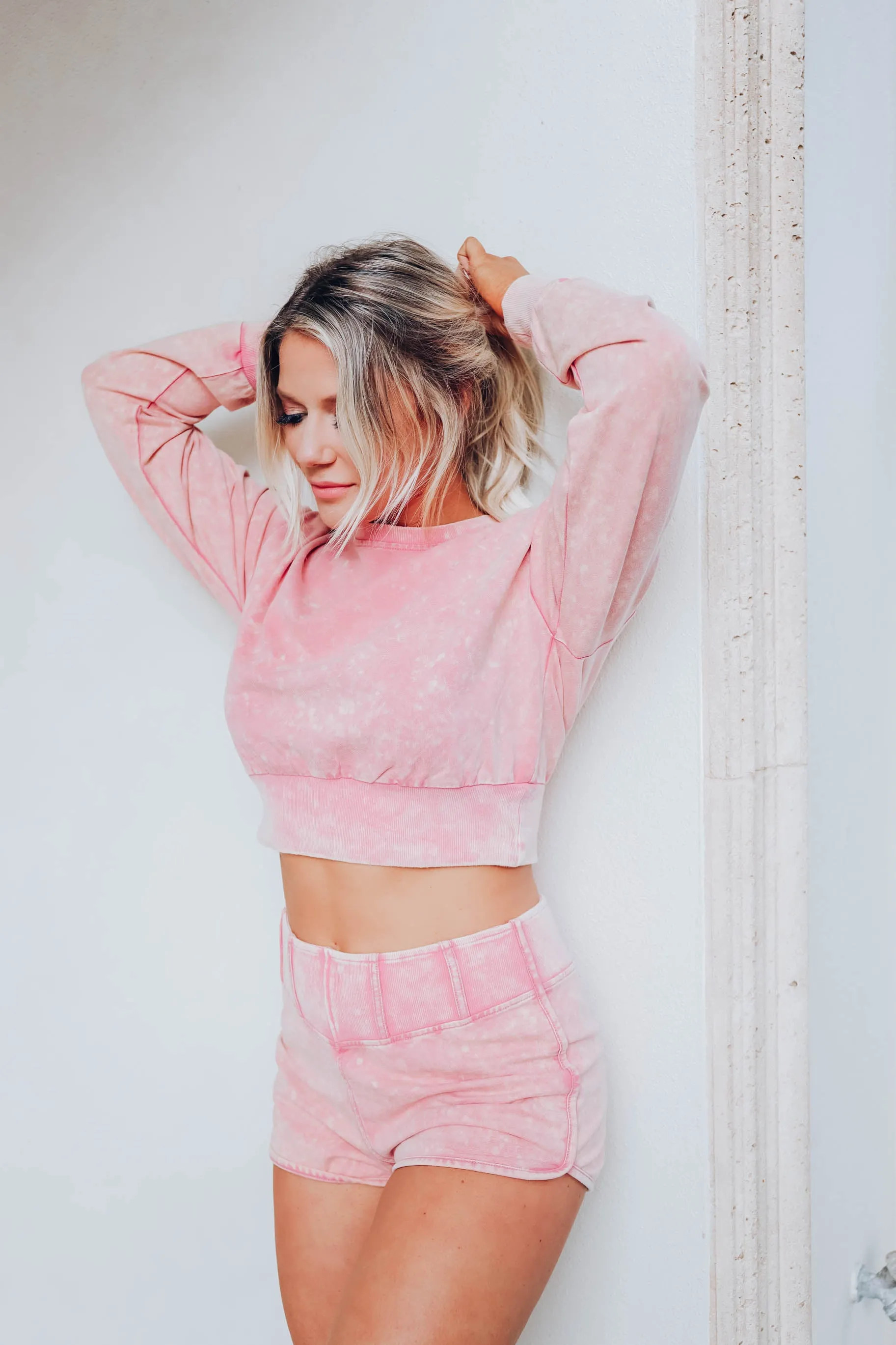 Turning Tides Mineral Wash Sweat Shorts