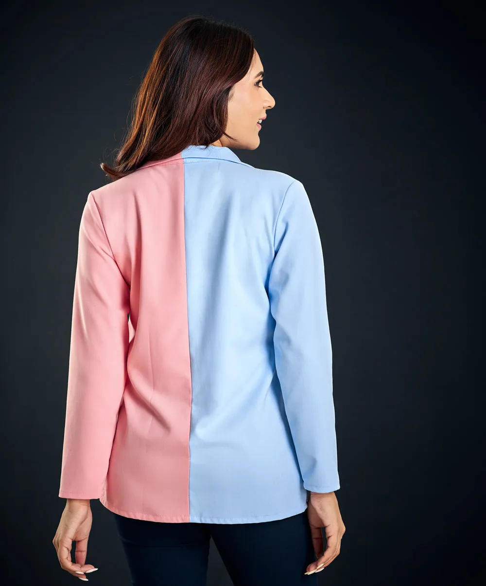 Two Tone Oversized Blazer