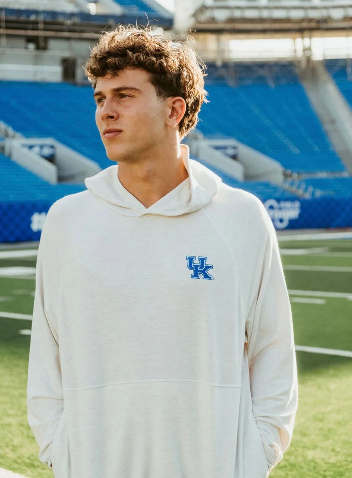 UK Wynn Performance Hoodie - Antique White