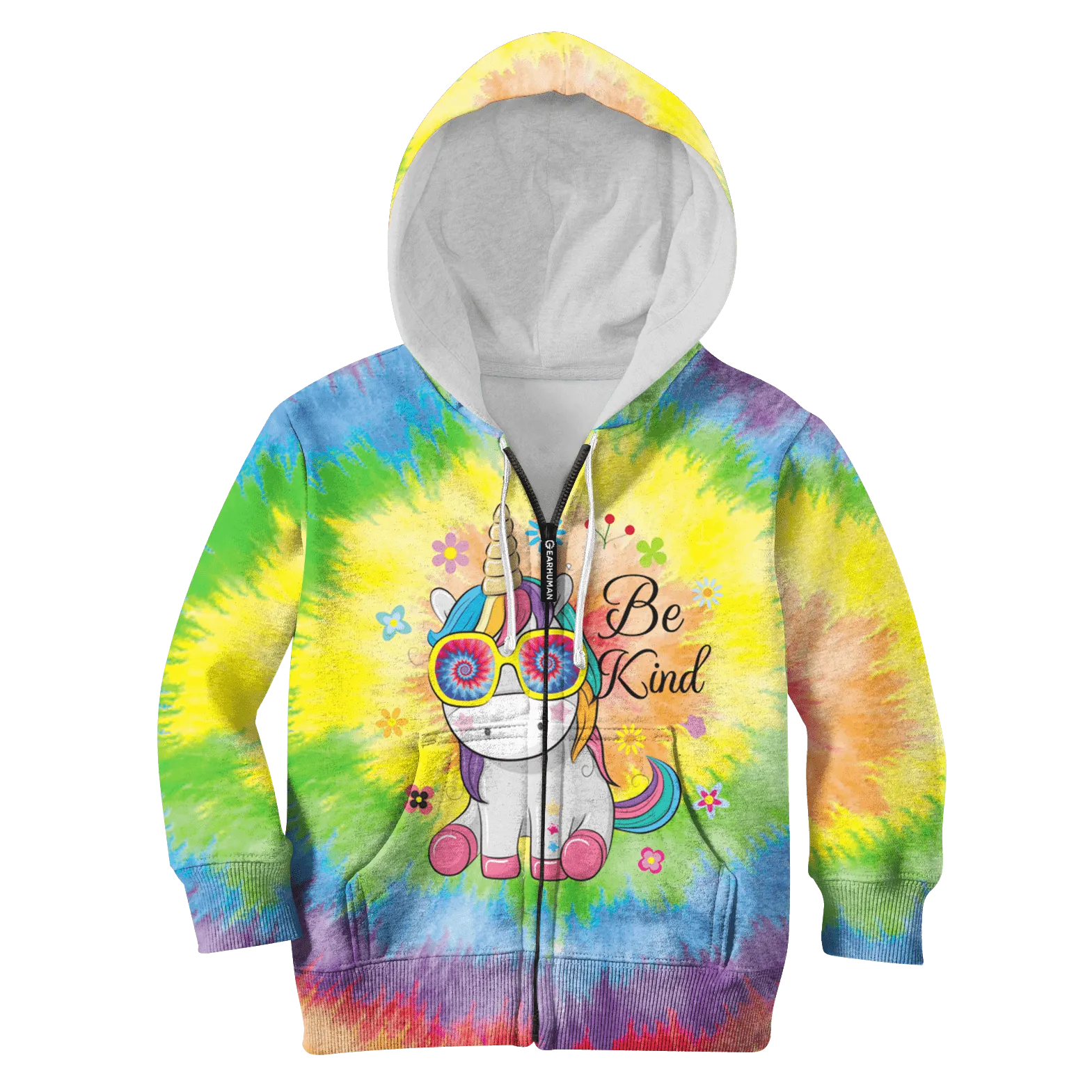 Unicorn Be Kind Kid Custom Cosplay Hoodies T-shirt Apparel