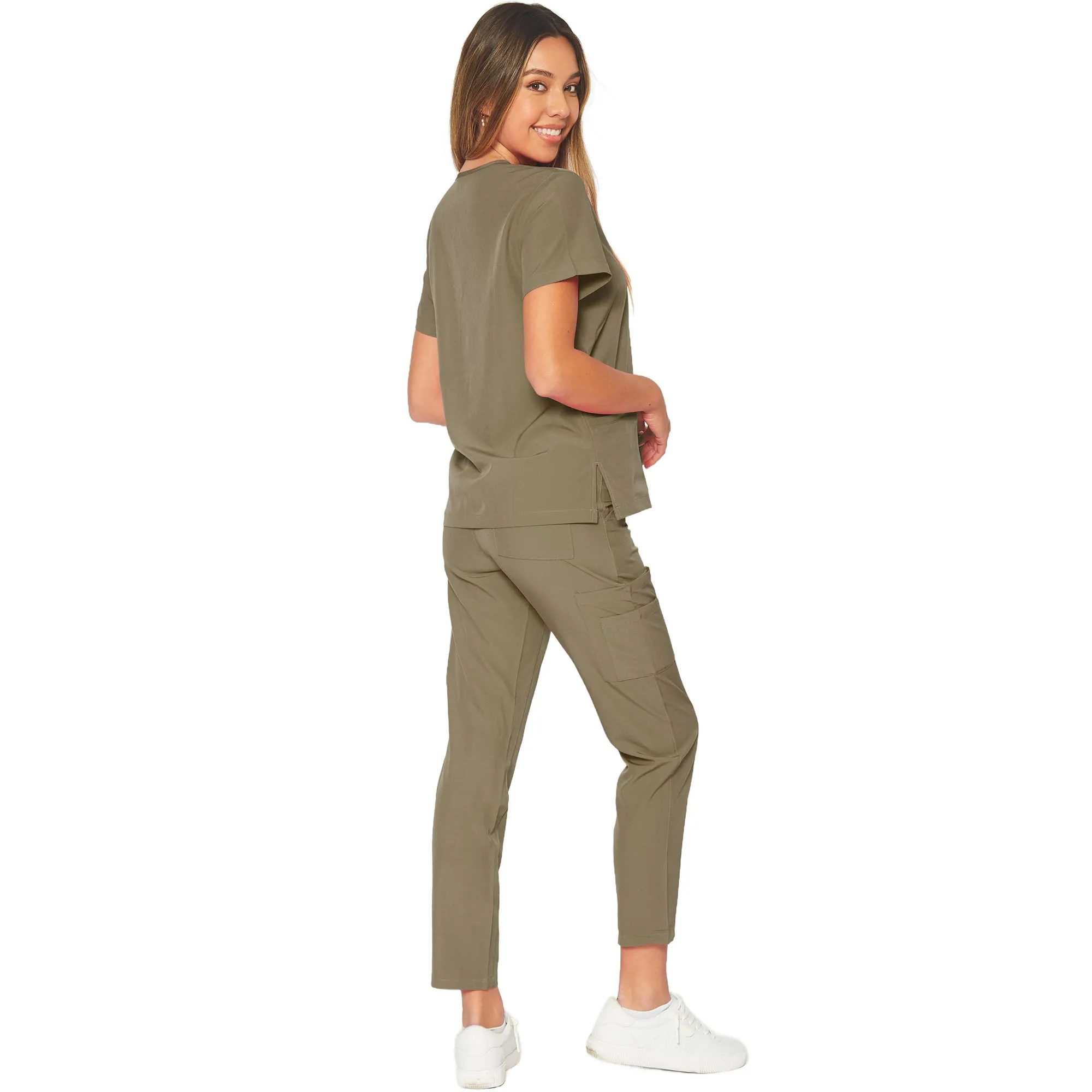 Unisex 4-Way Stretch Medical Uniform Scrub Sets [FS100500]