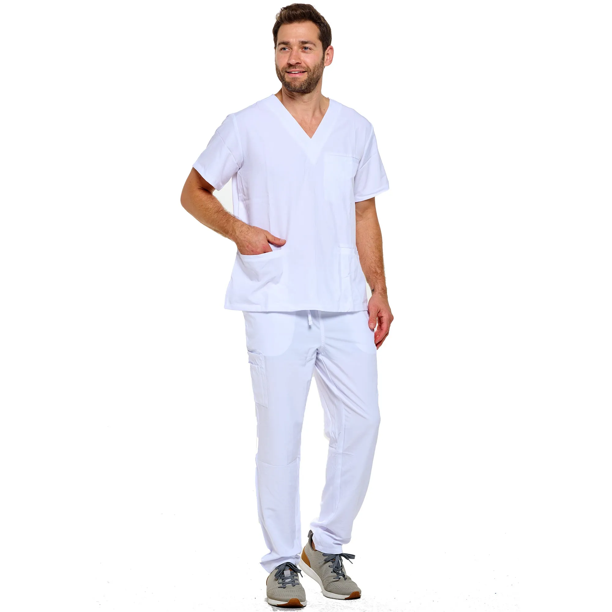 Unisex 4-Way Stretch Medical Uniform Scrub Sets [FS100500]