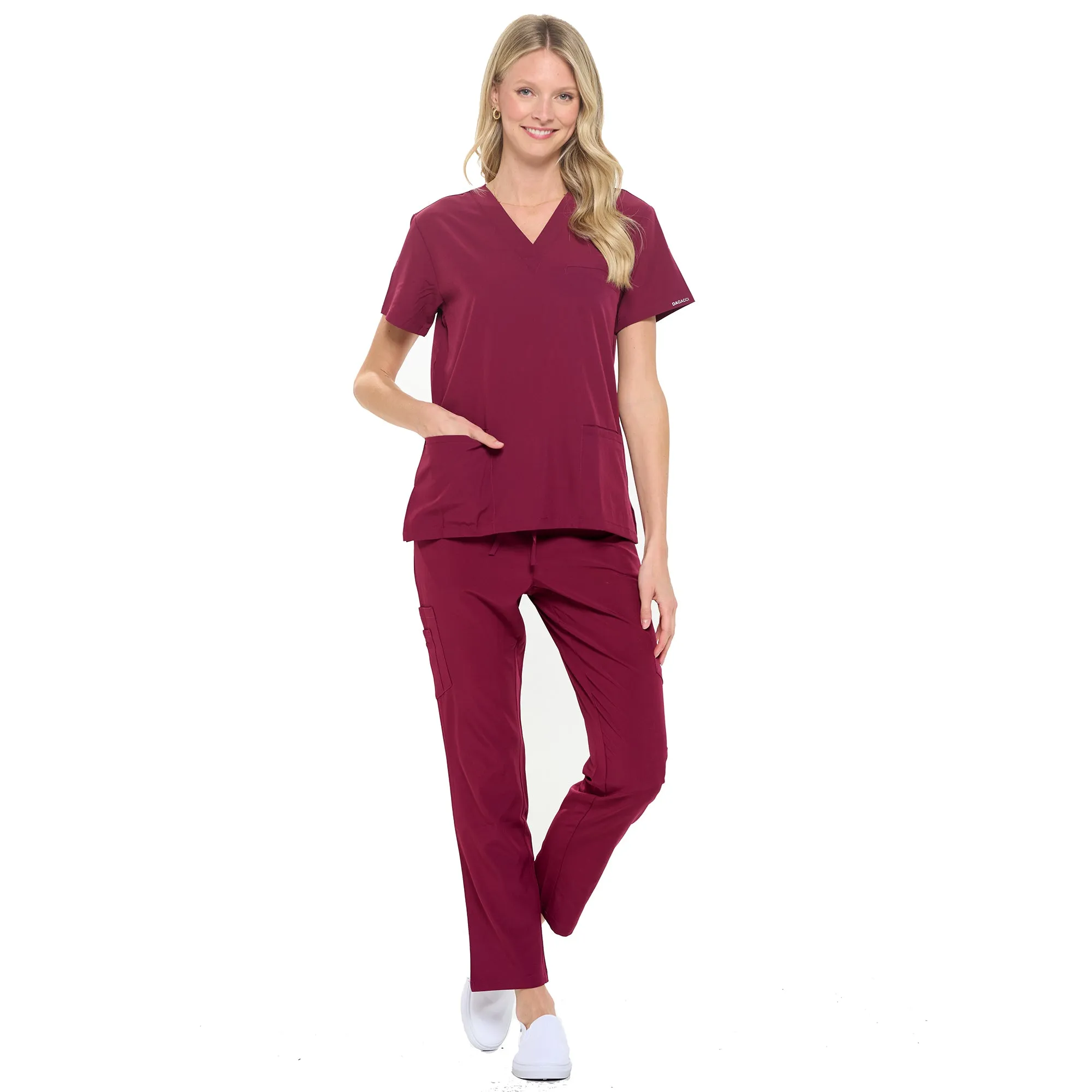 Unisex 4-Way Stretch Medical Uniform Scrub Sets [FS100500]