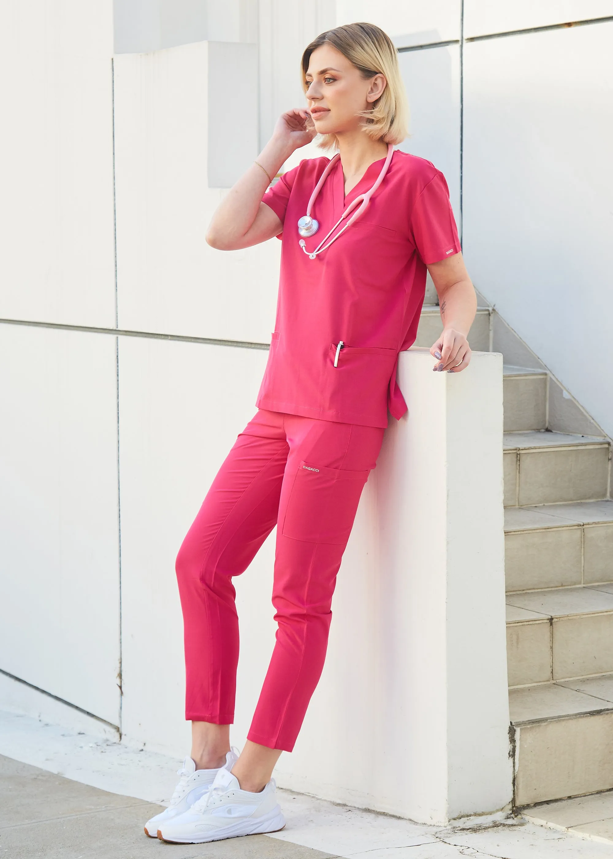 Unisex 4-Way Stretch Medical Uniform Scrub Sets [FS100500]