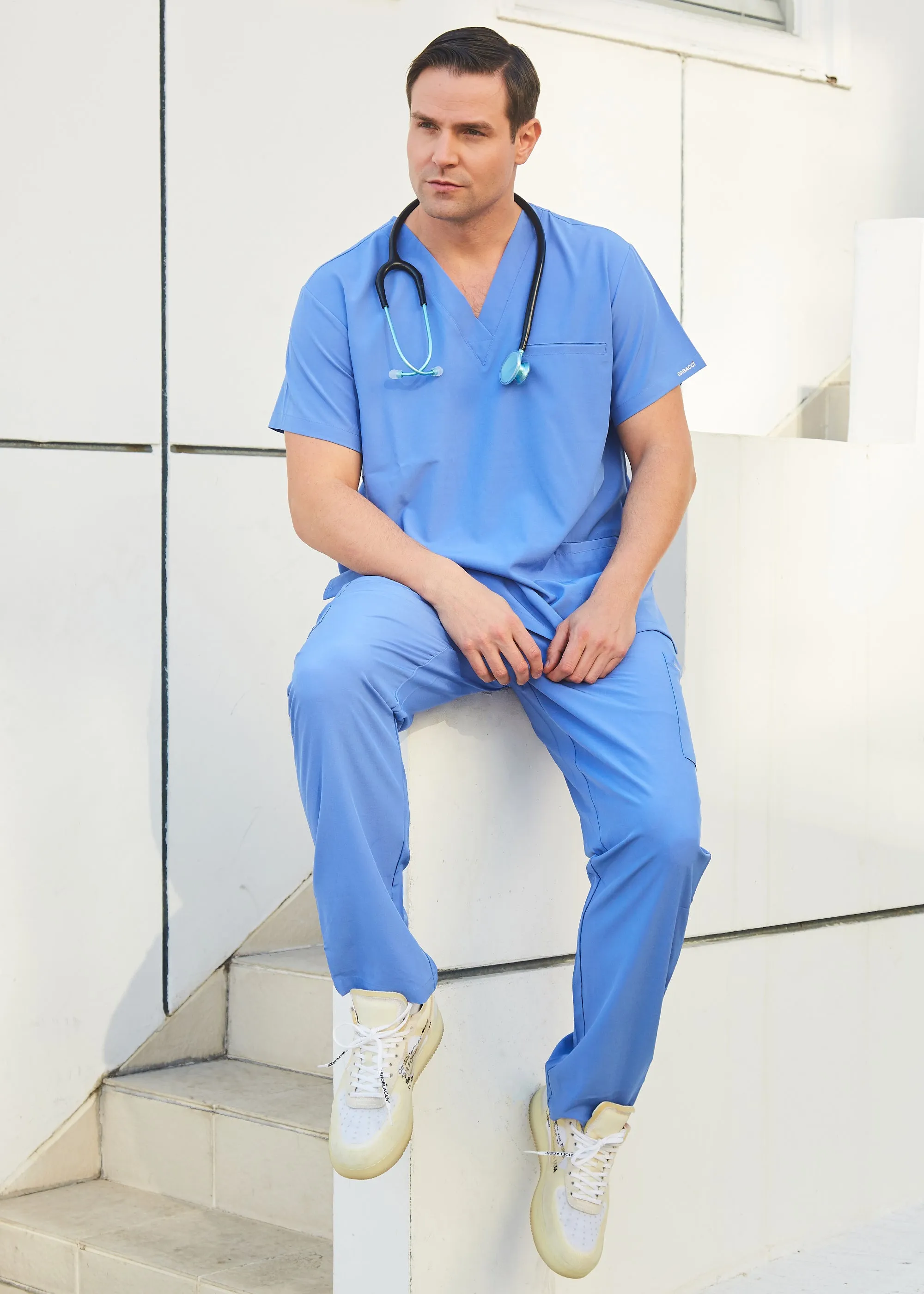 Unisex 4-Way Stretch Medical Uniform Scrub Sets [FS100500]