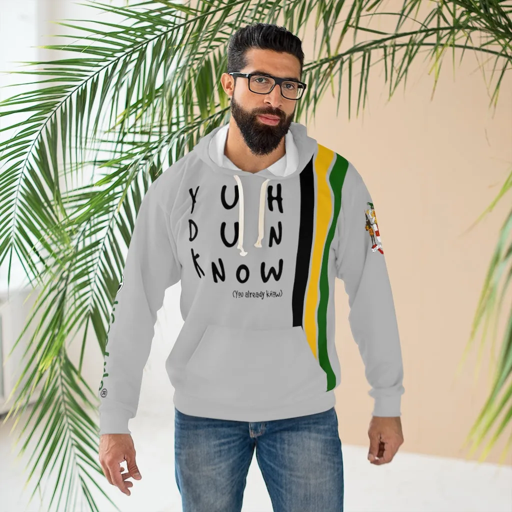 Unisex Pullover Hoodie (YuhDunKnow-LTGRYJACOL)