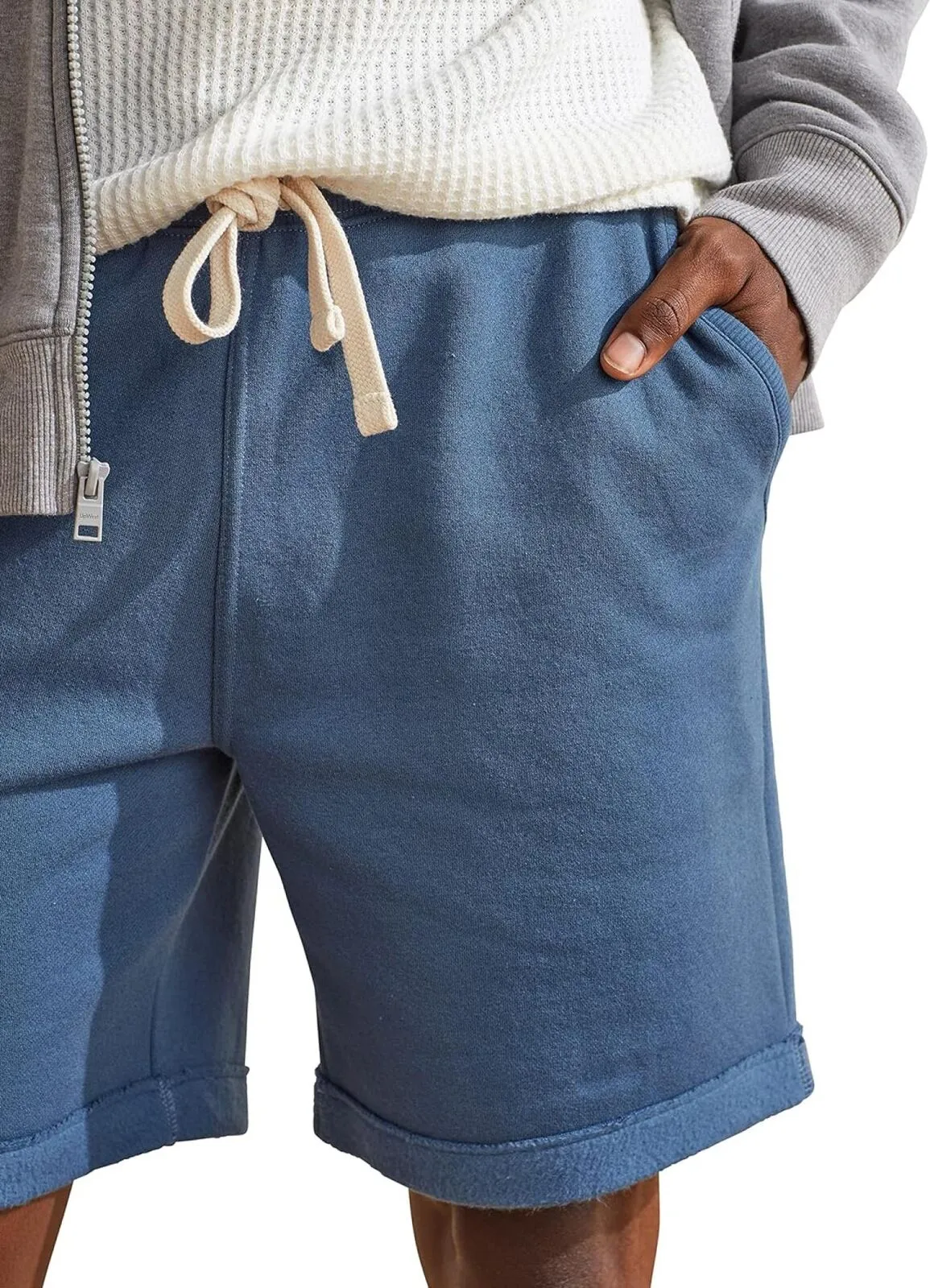 Upwest Mens Pull On Short with Drawstring Blue M