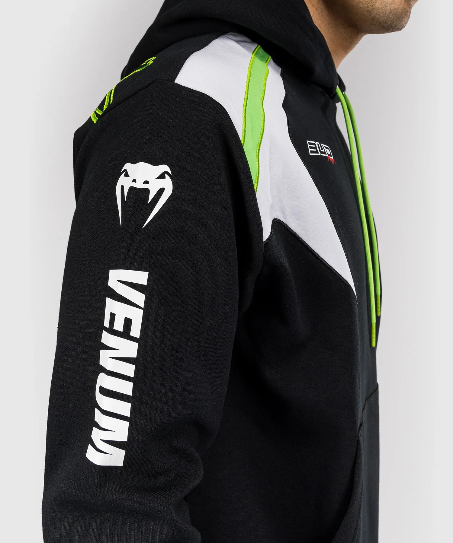 Venum x Bud Racing Heren Hoodie - Zwart/Wit/Limoengroen