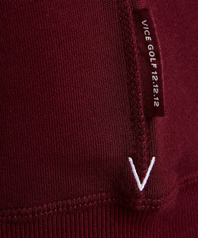 Vice Golf Atelier Alumni Crewneck - Wine