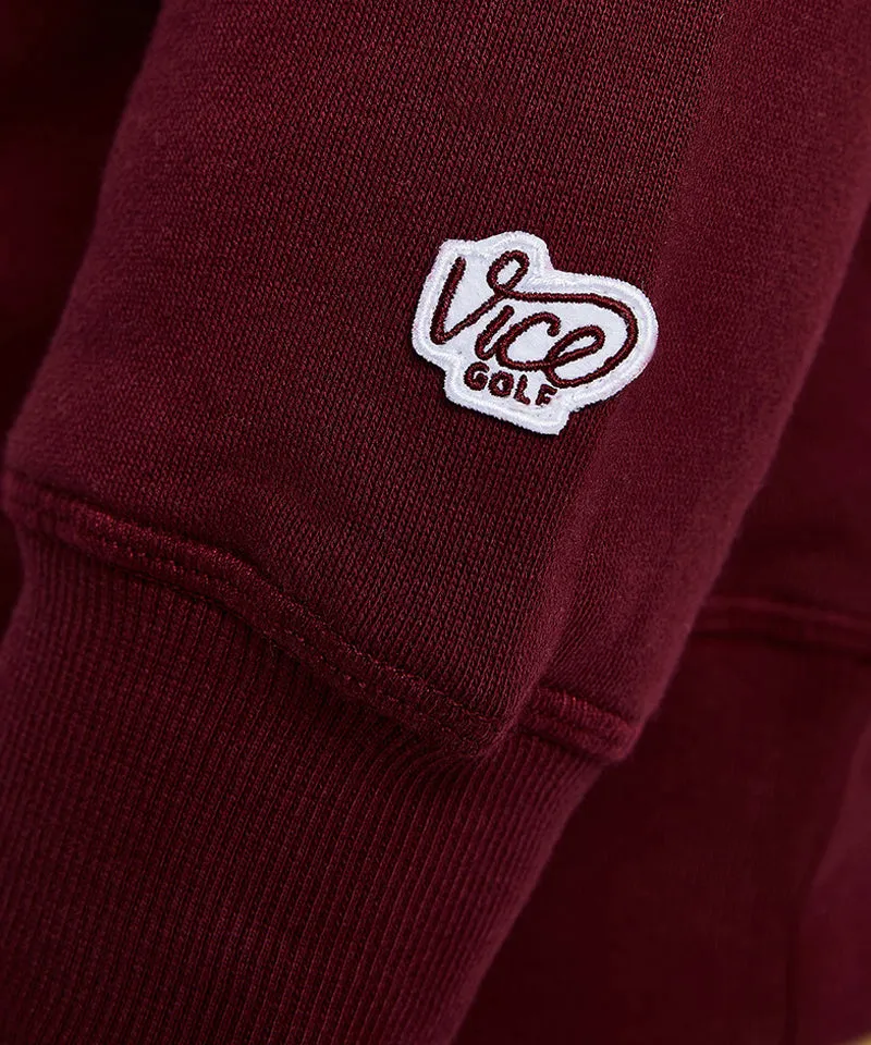 Vice Golf Atelier Alumni Crewneck - Wine