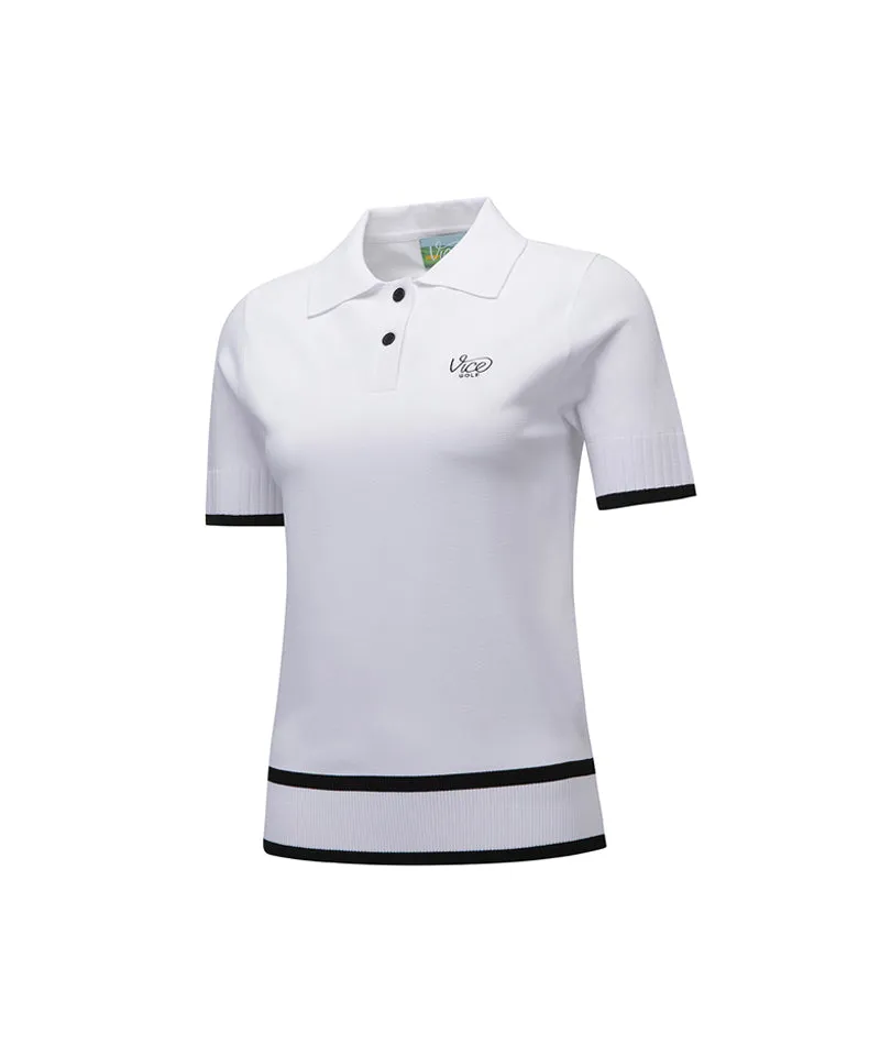 Vice Golf Atelier Women's Collar Half Knit - 2 Colors