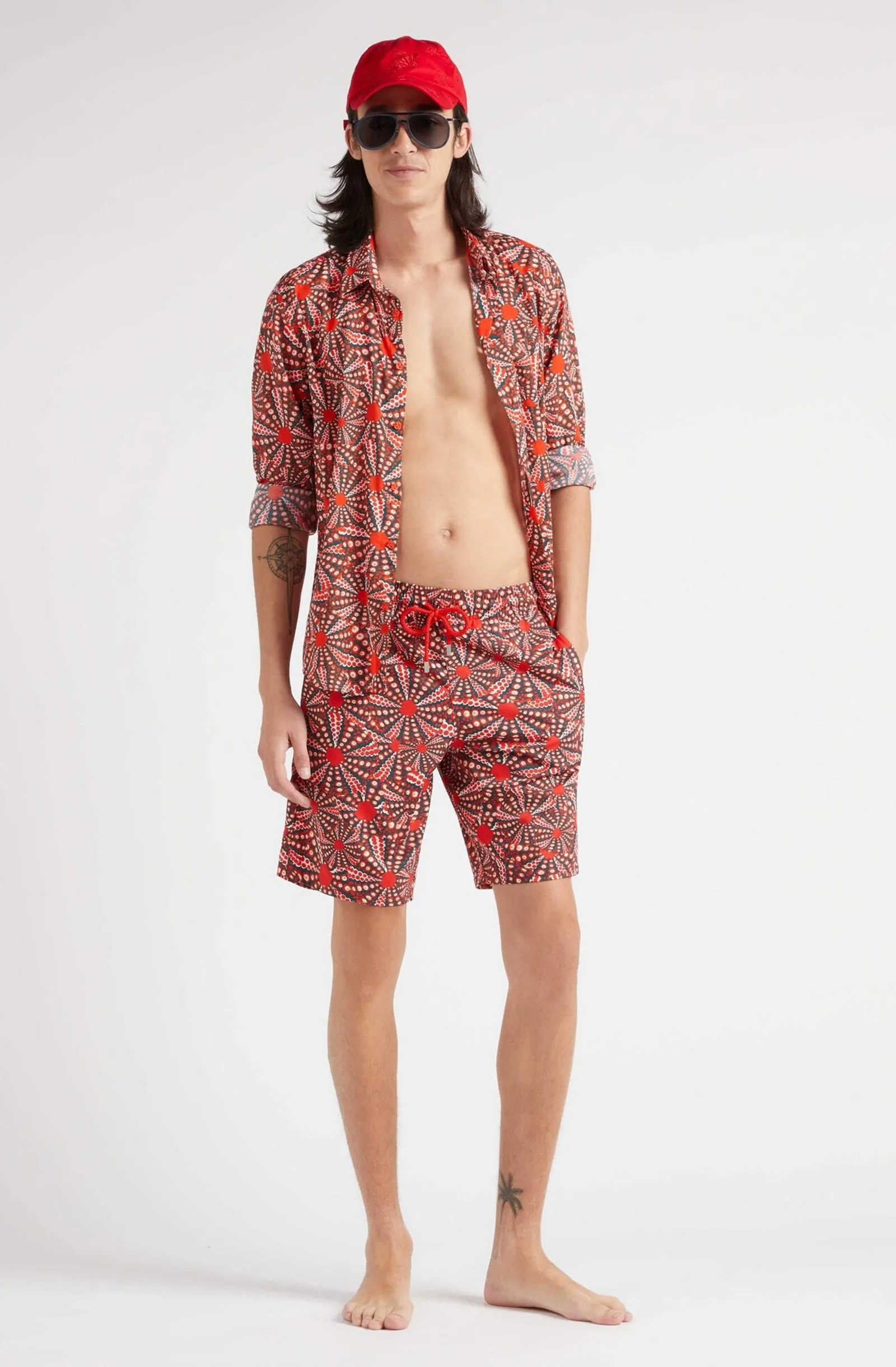 VILEBREQUIN Men Long Stretch Swim Shorts Oursinades