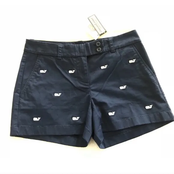 Vineyard Vines Whale Embroidered Dayboat Shorts