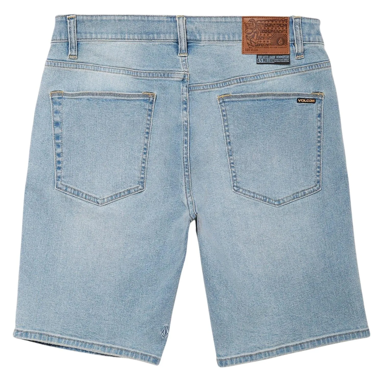 Volcom Solver Denim Shorts - Worker Indigo Vintage