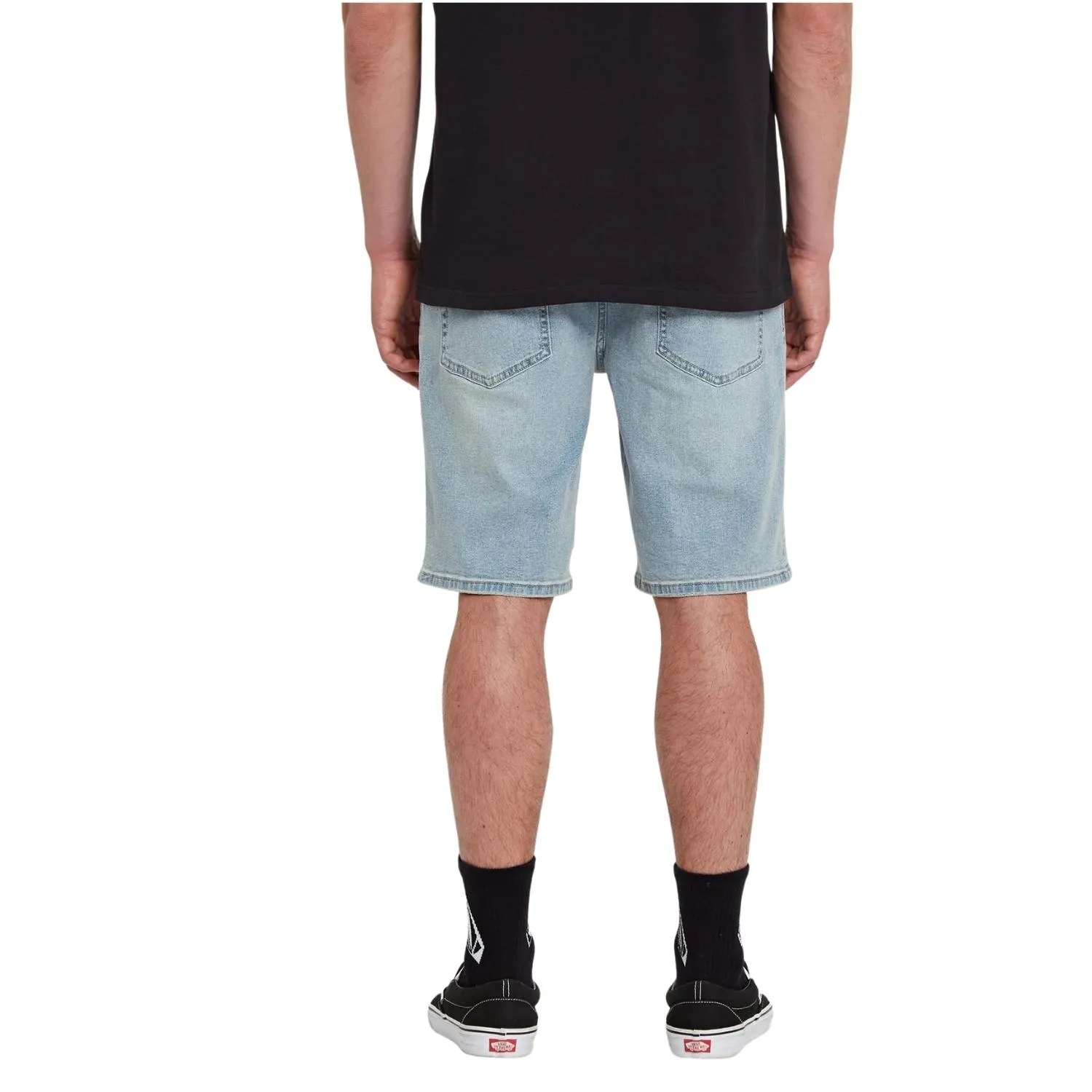 Volcom Solver Denim Shorts - Worker Indigo Vintage