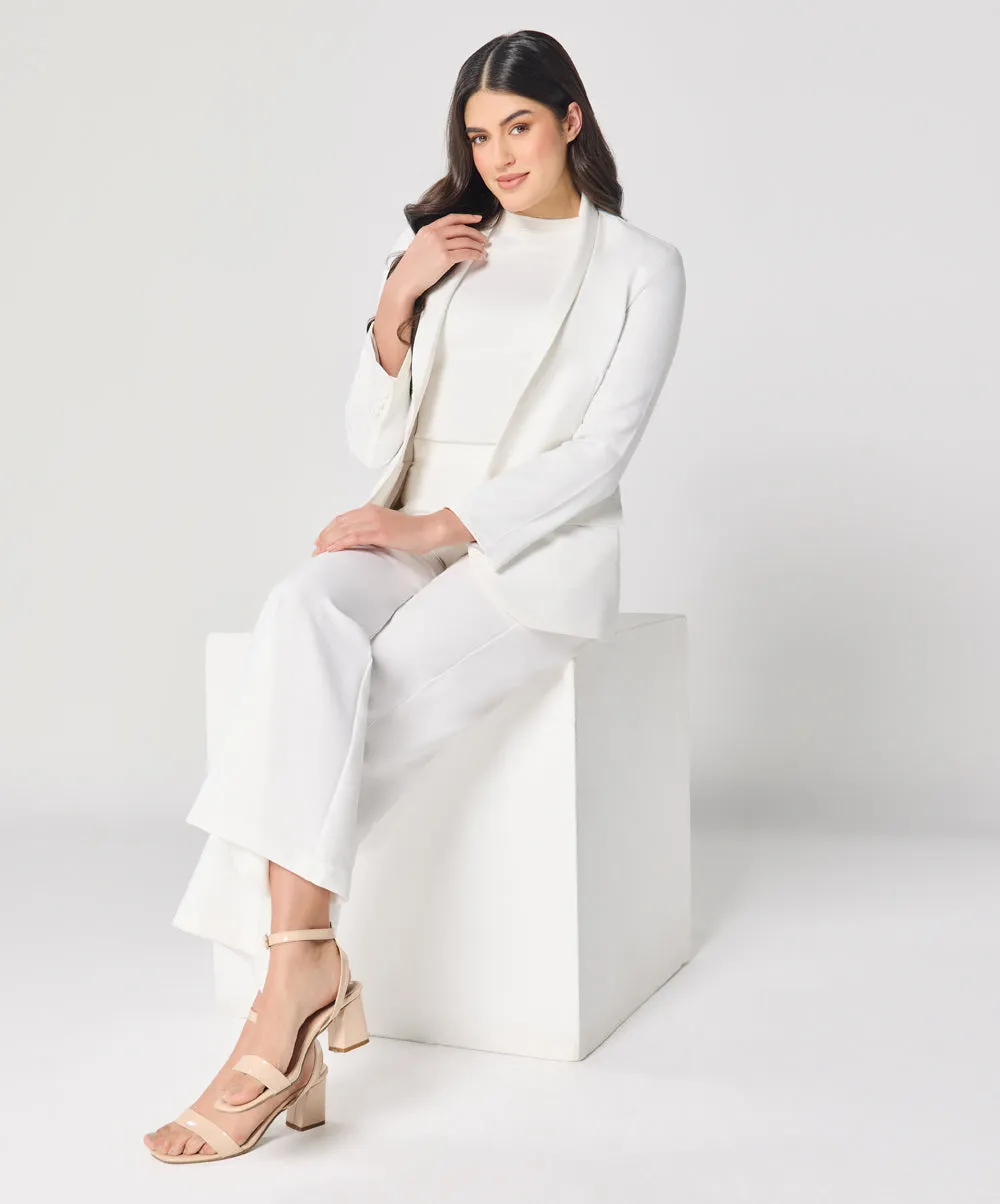 White Oversized Every Day Blazer