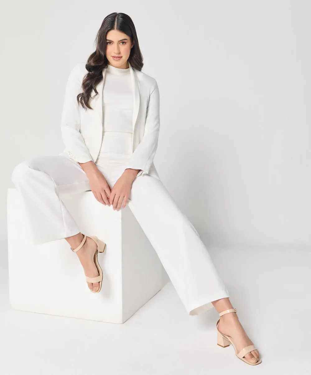 White Oversized Every Day Blazer
