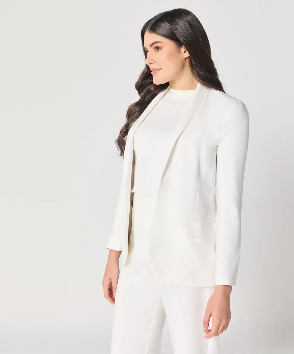 White Oversized Every Day Blazer