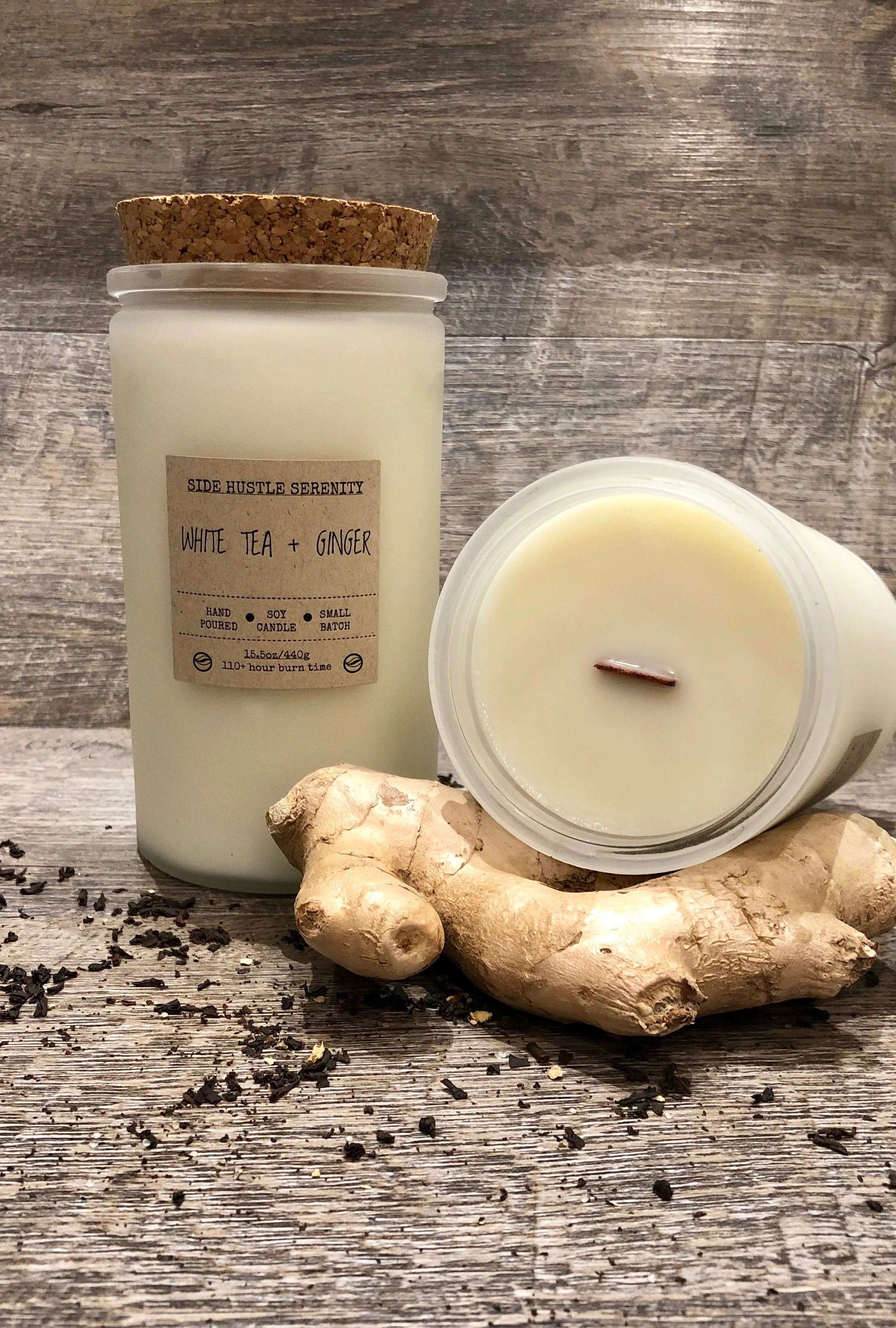 White Tea   Ginger Scented Soy Candle | 3.5oz