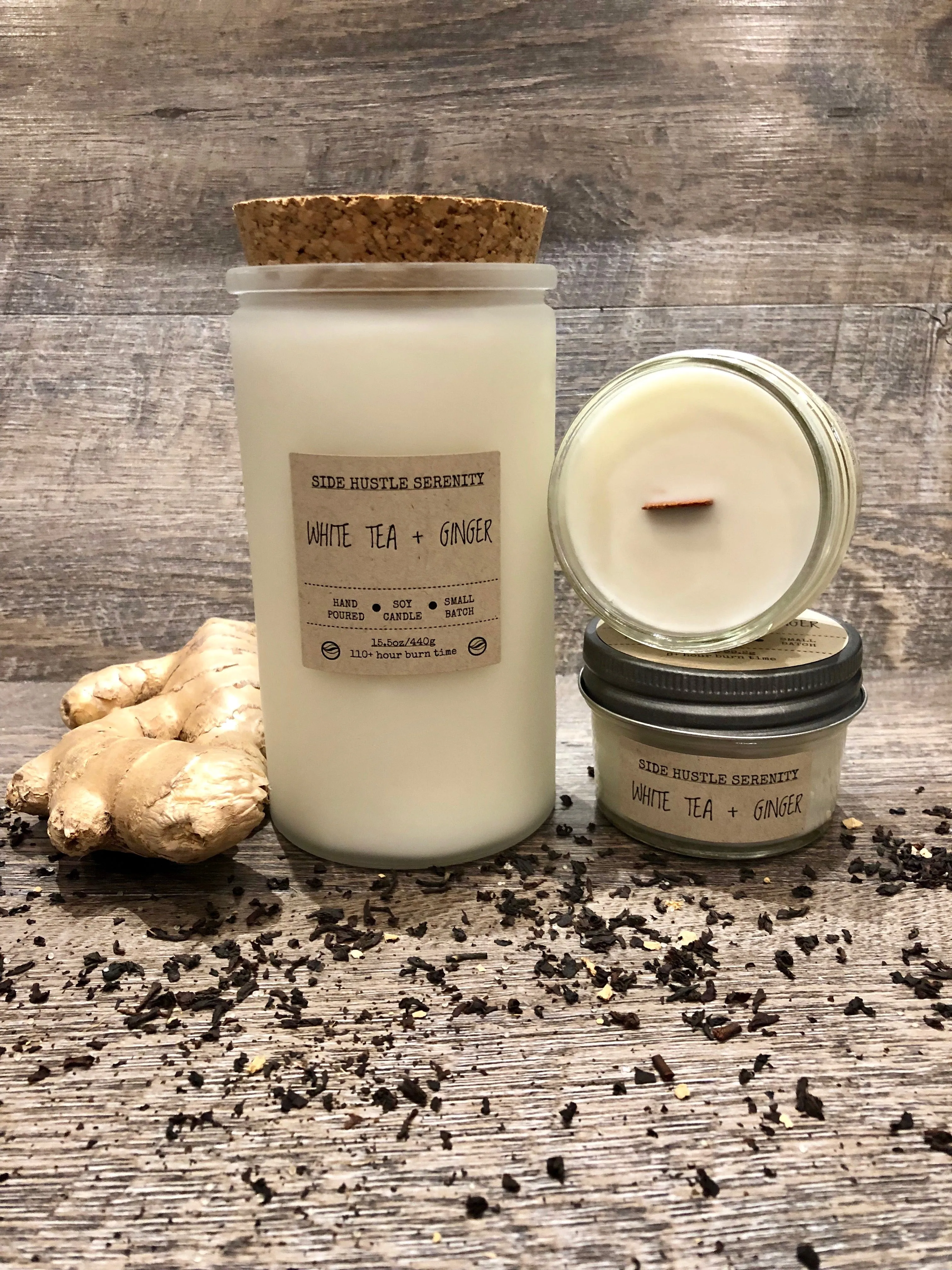 White Tea   Ginger Scented Soy Candle | 3.5oz