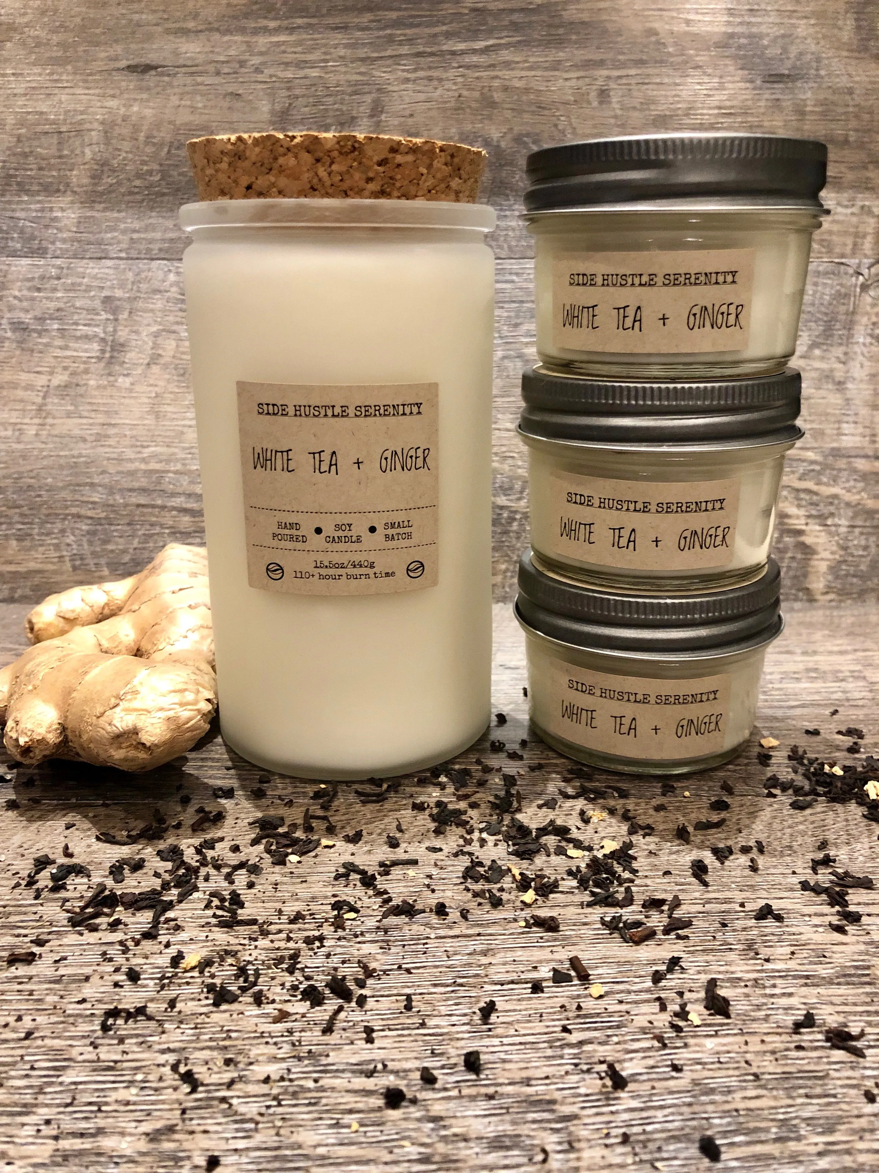 White Tea   Ginger Scented Soy Candle | 3.5oz