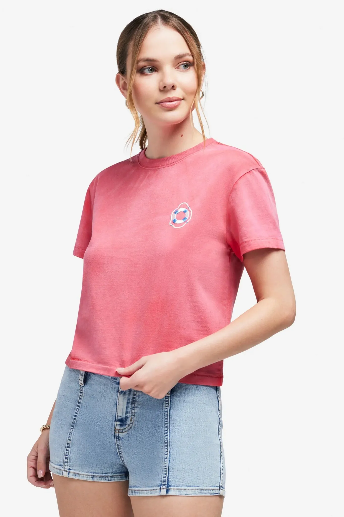 Wildfox Off Duty Jaime Crop Tee