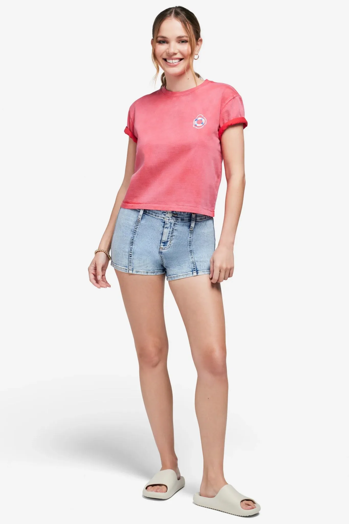 Wildfox Off Duty Jaime Crop Tee