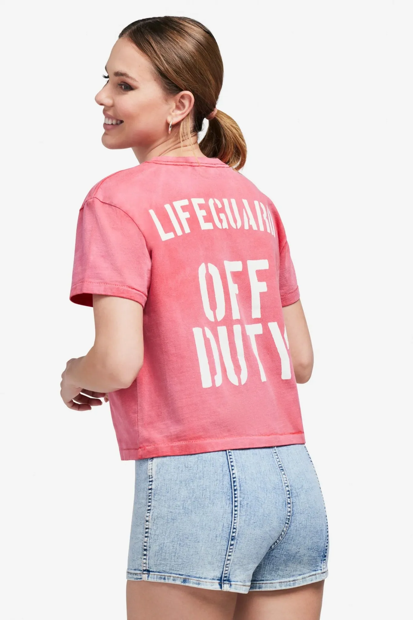 Wildfox Off Duty Jaime Crop Tee